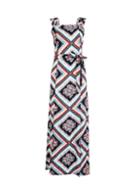 Dorothy Perkins *multi Colour Square Neck Scarf Maxi Dress