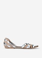 Dorothy Perkins Blush Leather Jinx Woven Sandals