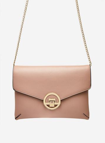 Dorothy Perkins Blush Compartment Clutch Bag