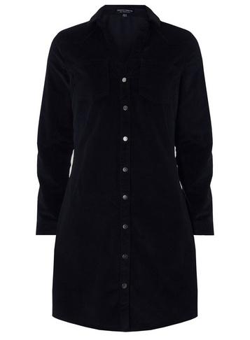 Dorothy Perkins Blue Midnight Cord Shirt Dress