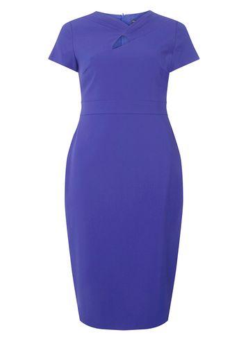 Dorothy Perkins Cobalt Twist Detail Pencil Dress