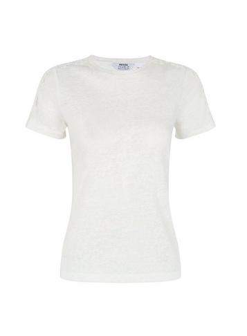 Dorothy Perkins Petite White Crochet T-shirt