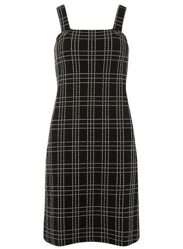 Dorothy Perkins Black Check Pinafore Dress