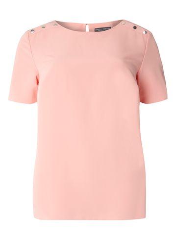 Dorothy Perkins Blush Buttoned T-shirt