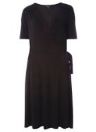 Dorothy Perkins *tall Black Wrap Dress