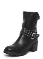 Dorothy Perkins Black 'kacey' Studded Biker Boots