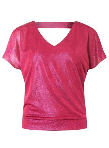 Dorothy Perkins *billie & Blossom Mulberry Shimmer Interlock Twist Yarn Top