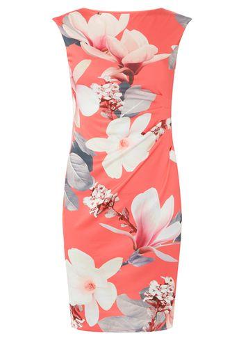 Dorothy Perkins *billie & Blossom Coral Floral Bodycon Dress