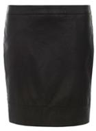 Dorothy Perkins *tall Black Pu Mini Skirt