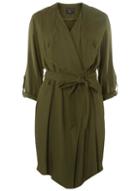 Dorothy Perkins Khaki Waterfall Twill Mac