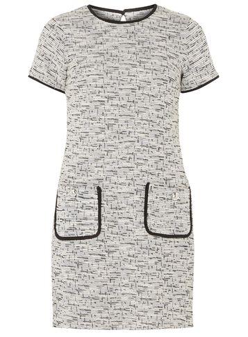 Dorothy Perkins Ivory Jacquard Shift Dress