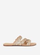 Dorothy Perkins Wide Fit Gold Flora Snake Print Sandals