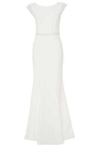 Dorothy Perkins *quiz White Pearl Embellished Maxi Dress