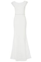 Dorothy Perkins *quiz White Pearl Embellished Maxi Dress