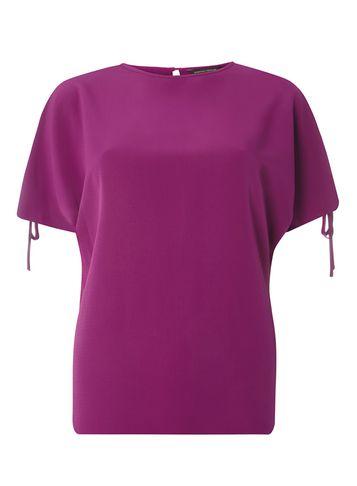 Dorothy Perkins Purple Tie Cold Shoulder Top