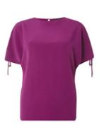 Dorothy Perkins Purple Tie Cold Shoulder Top