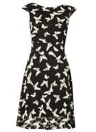 *izabel London Multi Coloured Butterfly Print Tea Dress