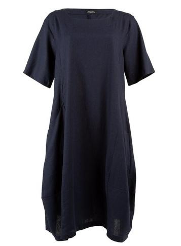 *feverfish Navy Linen Pocket Dress