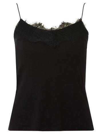 Dorothy Perkins Black Lace Trim Cami Top