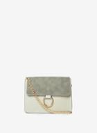 Dorothy Perkins *pieces Grey 'alloy' Chain Ring Cross Body Bag