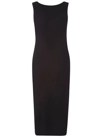 Dorothy Perkins Black Bow Back Midi Dress