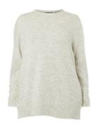 Dorothy Perkins *dp Curve Grey Pearl Cuff Jumper