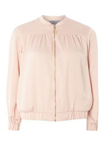 Dorothy Perkins Petite Blush Satin Bomber