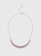 Dorothy Perkins Lilac Glitter Bar Necklace