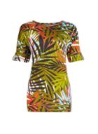 Dorothy Perkins *tall Khaki Palm Print Utility T-shirt