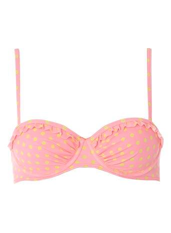 Dorothy Perkins Spot Cupped Bikini Top