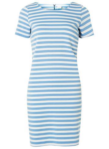 Dorothy Perkins *vila Blue White Strap Shift Dress