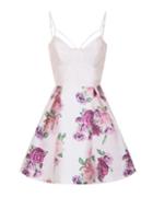 Dorothy Perkins *chi Chi London Petite White Corset Skater Dress