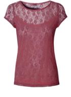 Dorothy Perkins *alice & You Burgundy Lace Tee