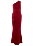 Dorothy Perkins *scarlett B Cranberry Manipulated Maxi Dress