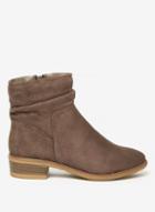 Dorothy Perkins Wide Fit Taupe 'mallory' Boots