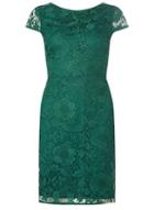 Dorothy Perkins Green Crochet Lace Pencil Dress