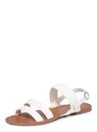 Dorothy Perkins Wide Fit White 'frankie' Sandals