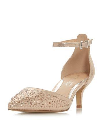 Dorothy Perkins *head Over Heels By Dune Rose Gold 'caitlin' Heeled Shoes