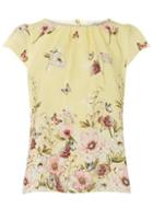 Dorothy Perkins *billie & Blossom Petite Yellow Floral Print Top