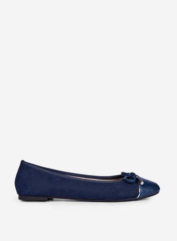 Dorothy Perkins Wide Fit Navy Pisa Pumps