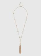 Dorothy Perkins Gold Ball Chain And Tassel Necklace