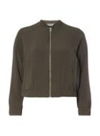 Dorothy Perkins Petite Khaki Soft Bomber