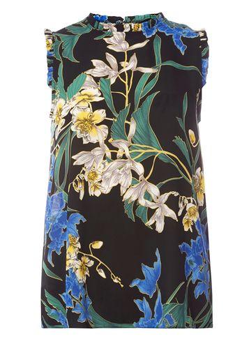 Dorothy Perkins Black Floral Sleeveless Top