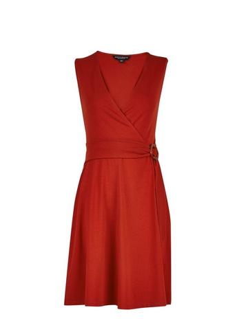 Dorothy Perkins Amber Sleeveless Horn Wrap Dress