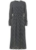 Dorothy Perkins *vero Moda Blue Zig Zag Print Skater Dress
