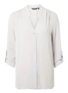 Dorothy Perkins *tall Silver Grey Roll Sleeve Shirt