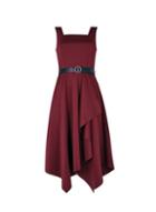 *luxe Mulberry Belted Scuba Dress