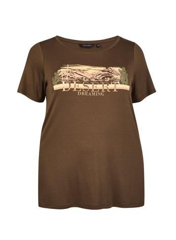 Dorothy Perkins *dp Curve Khaki Desert T-shirt
