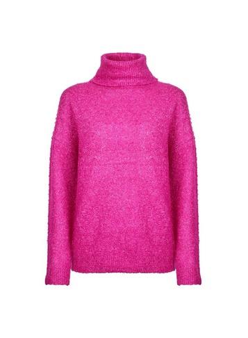 Dorothy Perkins Fuchsia Boucle Roll Neck Jumper