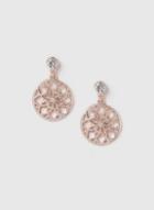 Dorothy Perkins Rose Gold Flower Cut Out Earrings